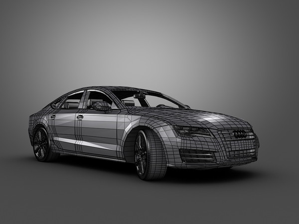 3d model audi car - Audi A7 Sportback (2011) by Swan3DStudios